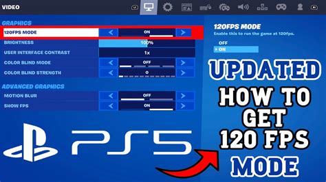 ps5 fortnite 120 fps not working|120 fps mode fortnite setting.